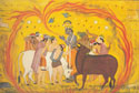 Krishna Swallowing Forest Fire Bhagavata Purana